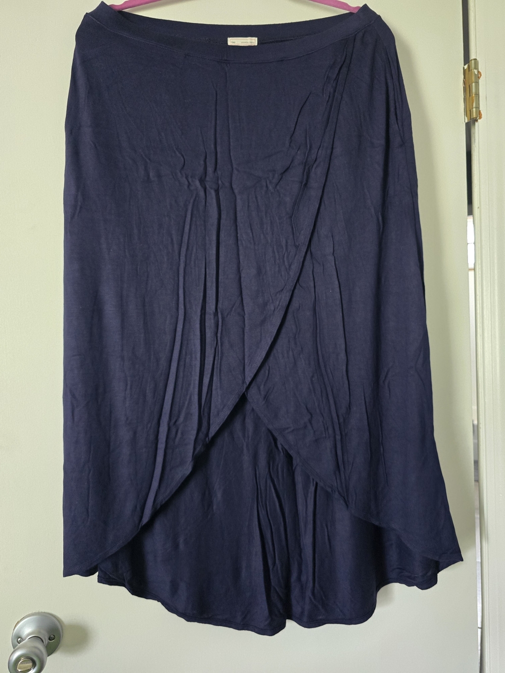 GAP Navy High-Low Wrap Skirt